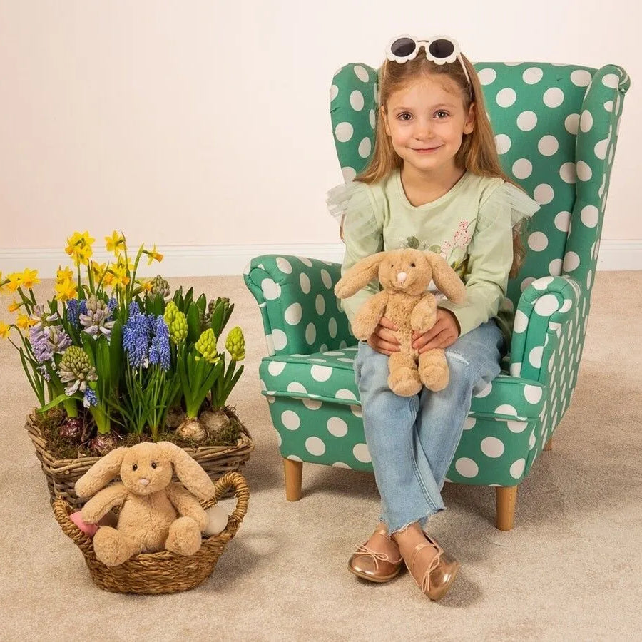 Peluche lapin Anny, texture douce et rembourrage moelleux