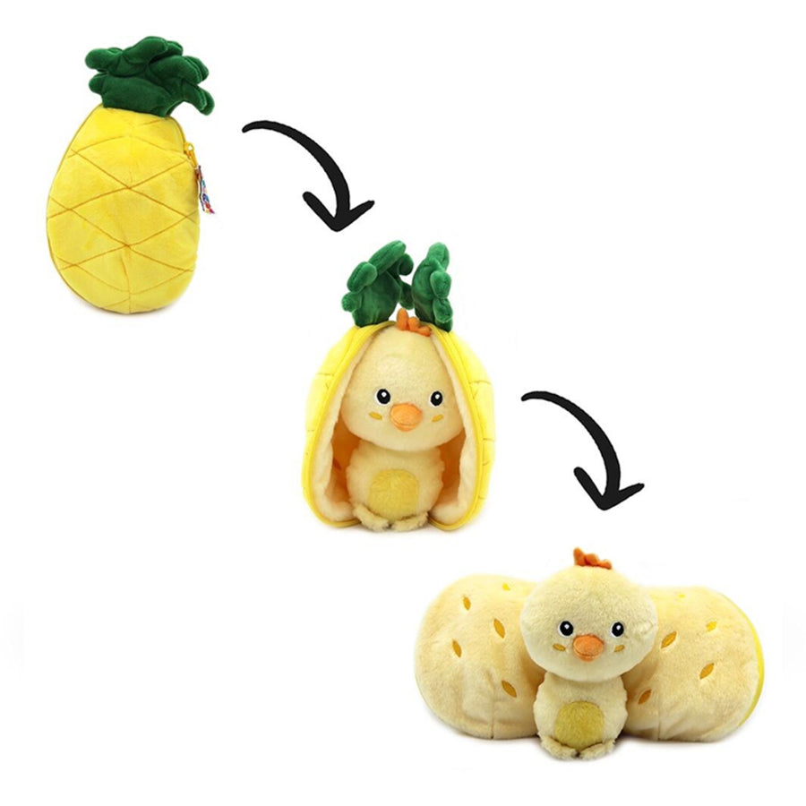 Peluche Nuggets le Poussin vue de face avec texture douce