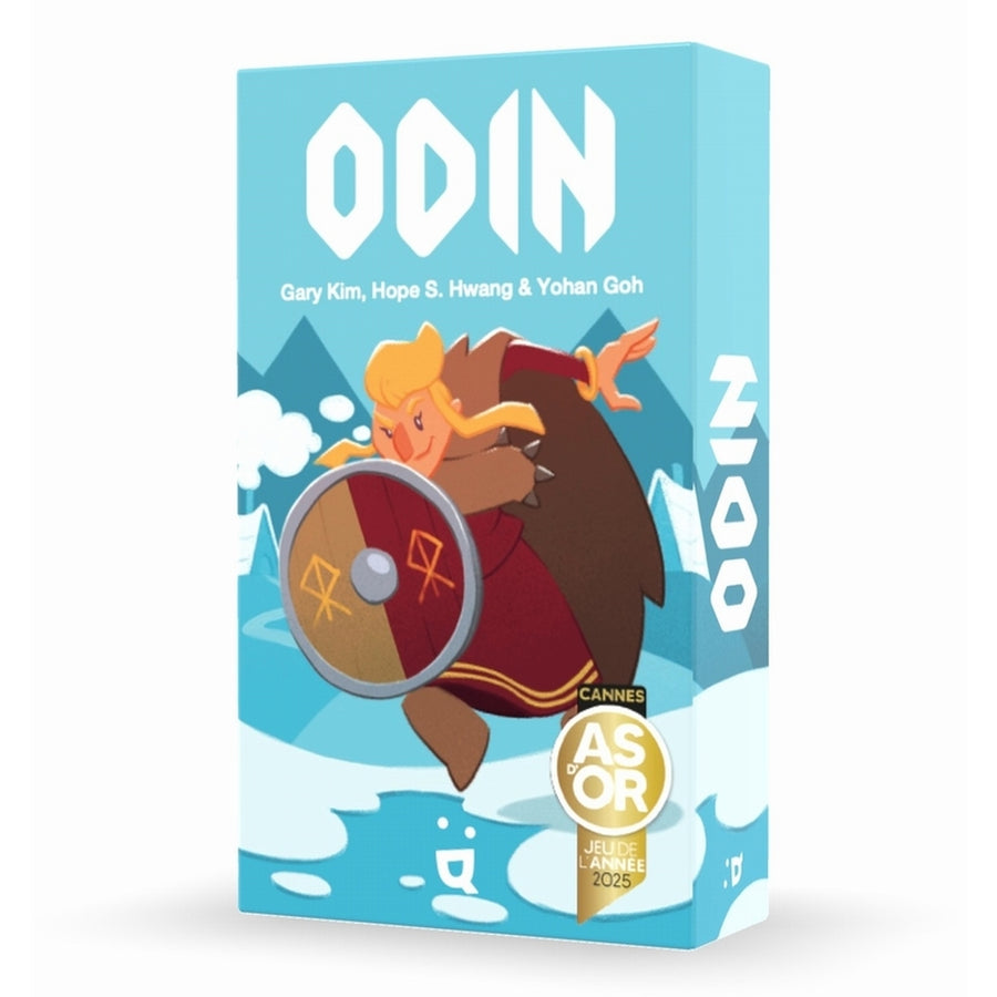 Jeu de cartes Odin avec illustrations vikings sur fond clair