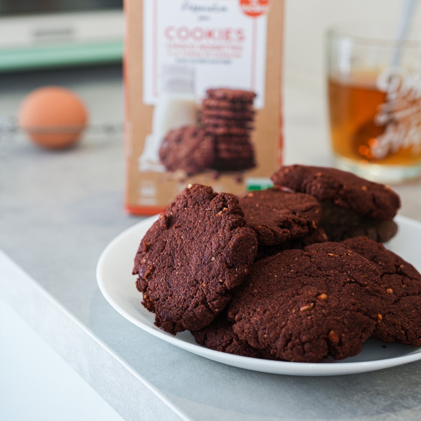 Kit DIY pour faire des cookies chocolat noisettes - Mieux Que Des Fleurs - 3