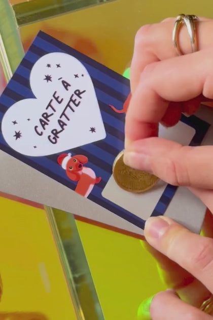 Vidéo de la carte à gratter de Noël