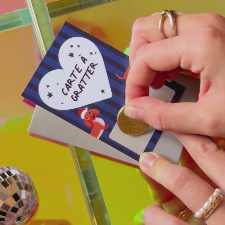 Vidéo de la carte à gratter de Noël