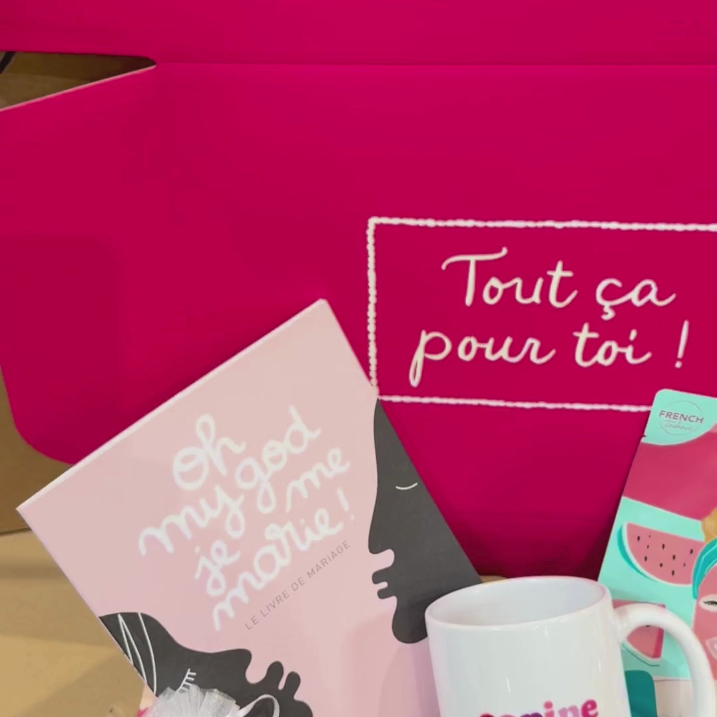 Vidéo de présentation du coffret cadeaux pour une future mariée - EVJF