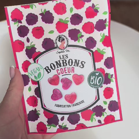 Vidéo de présentation des bonbons coeur amour - Fabrication Française