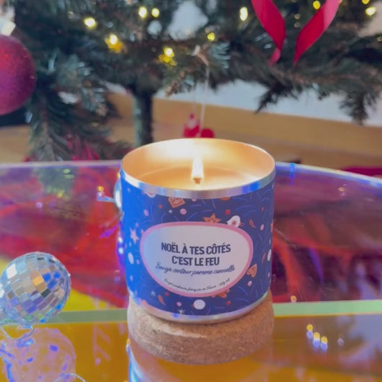 video de la bougie de Noël - Noël à tes côtés c'est le feu