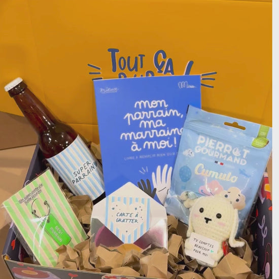 Vidéo de présentation du coffret cadeaux pour Parrain
