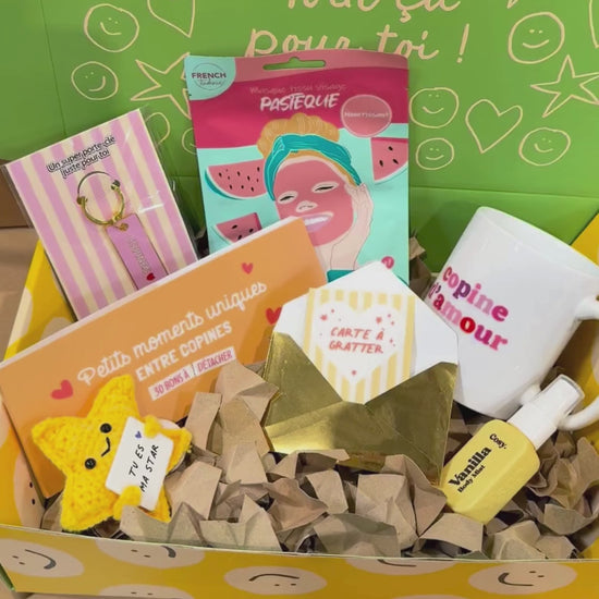 Vidéo de présentation du coffret cadeaux à offrir à une Copine