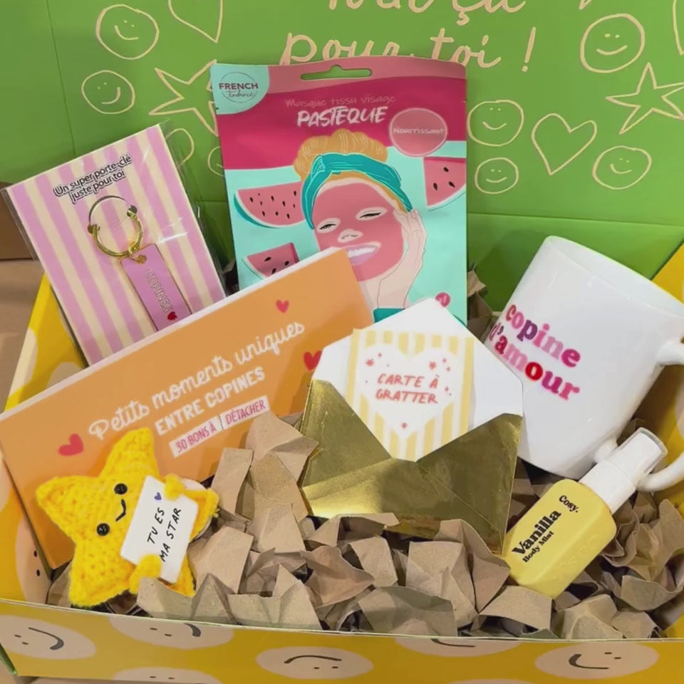 Vidéo de présentation du coffret cadeaux à offrir à une Copine