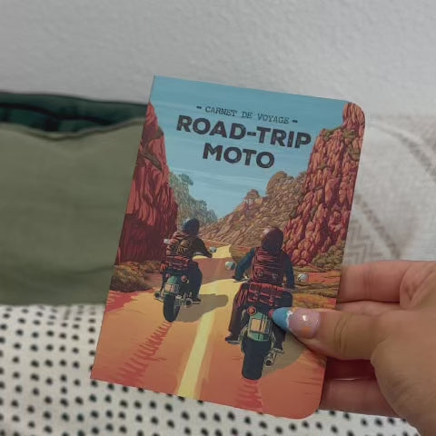 Vidéo de présentation du carnet de voyage Road-Trop à moto