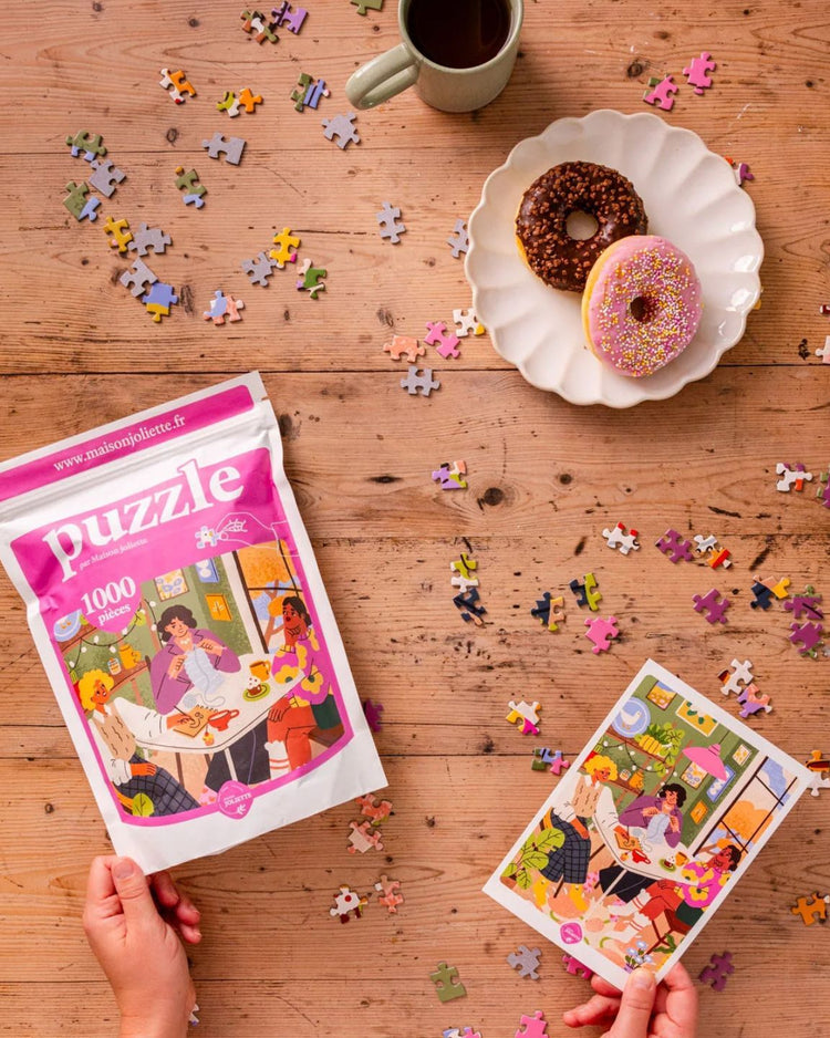 Puzzle Les copines de 1000 pièces avec motifs colorés