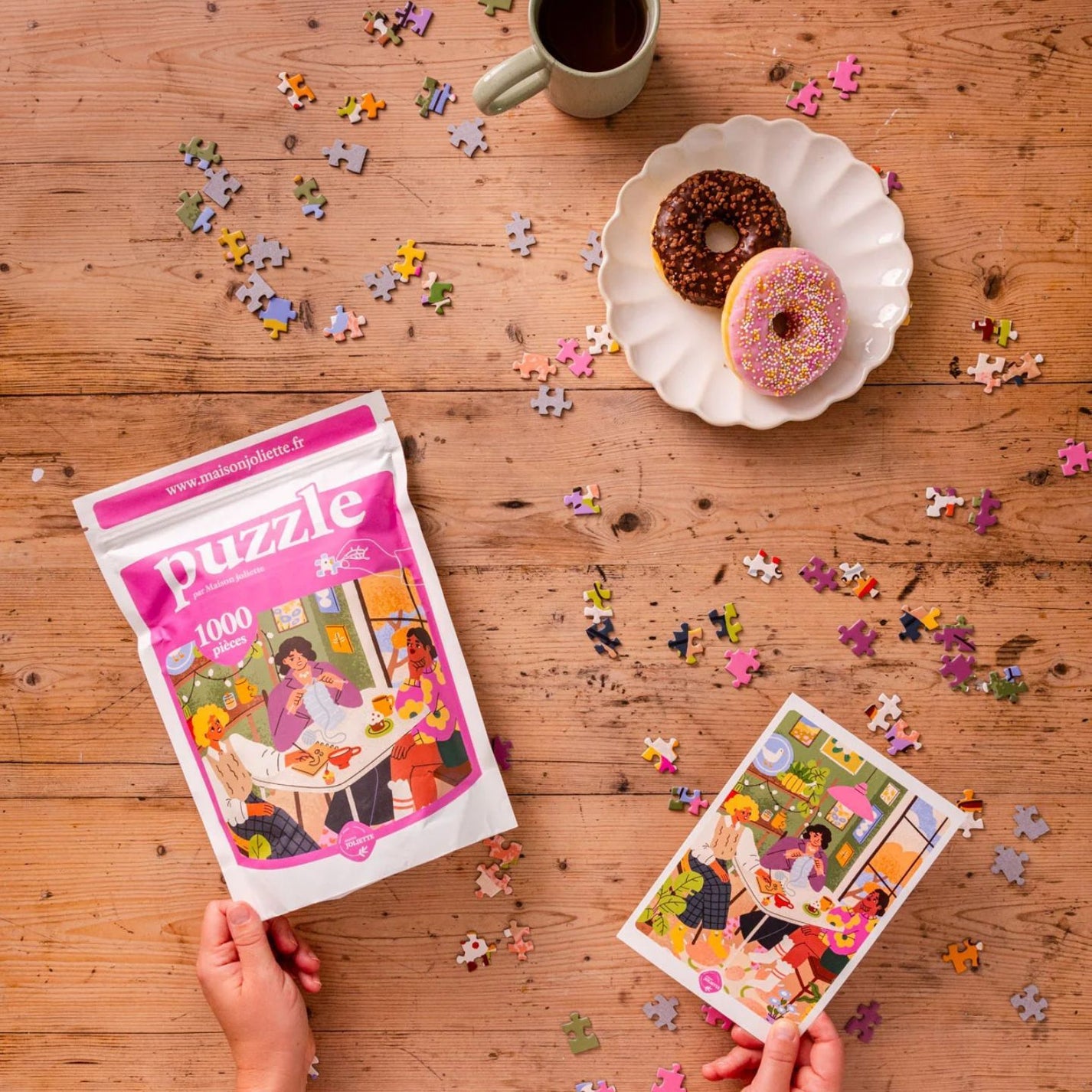 Puzzle Les copines de 1000 pièces avec motifs colorés