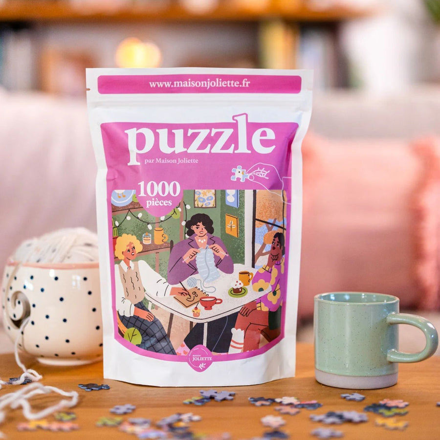 Puzzle Les copines de 1000 pièces, vue en détail des pièces
