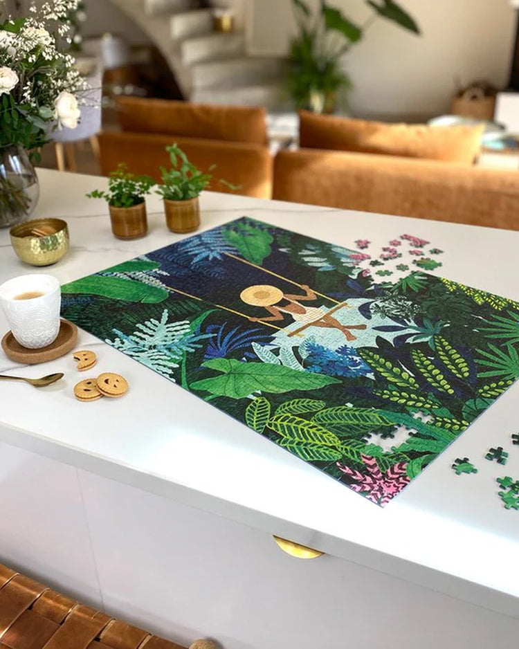 Puzzle Jungle avec motifs colorés de la faune sauvage
