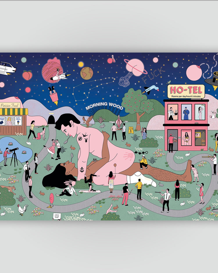 Puzzle Sexy avec motifs suggestifs en gros plan