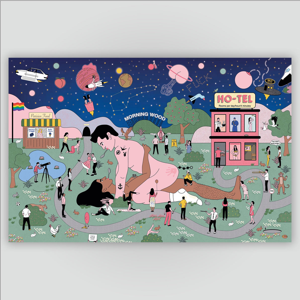Puzzle Sexy avec motifs suggestifs en gros plan