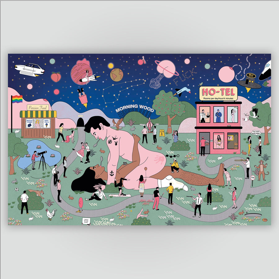 Puzzle Sexy avec motifs suggestifs en gros plan