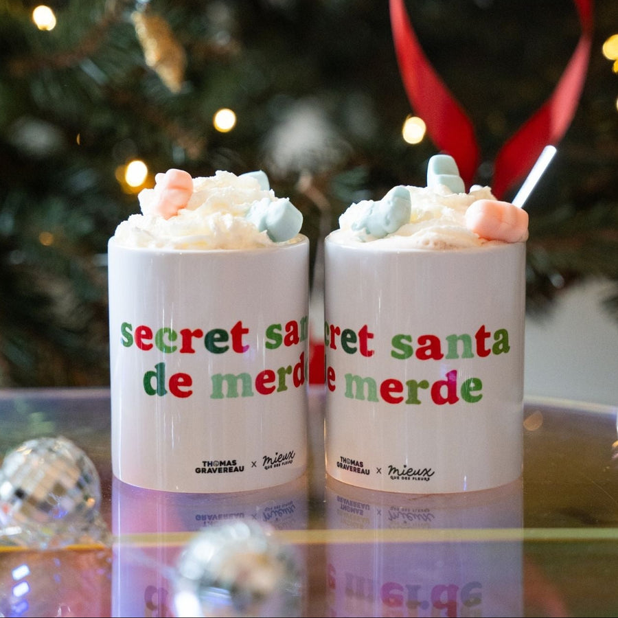 Mug humoristique pour Secret Santa avec design amusant