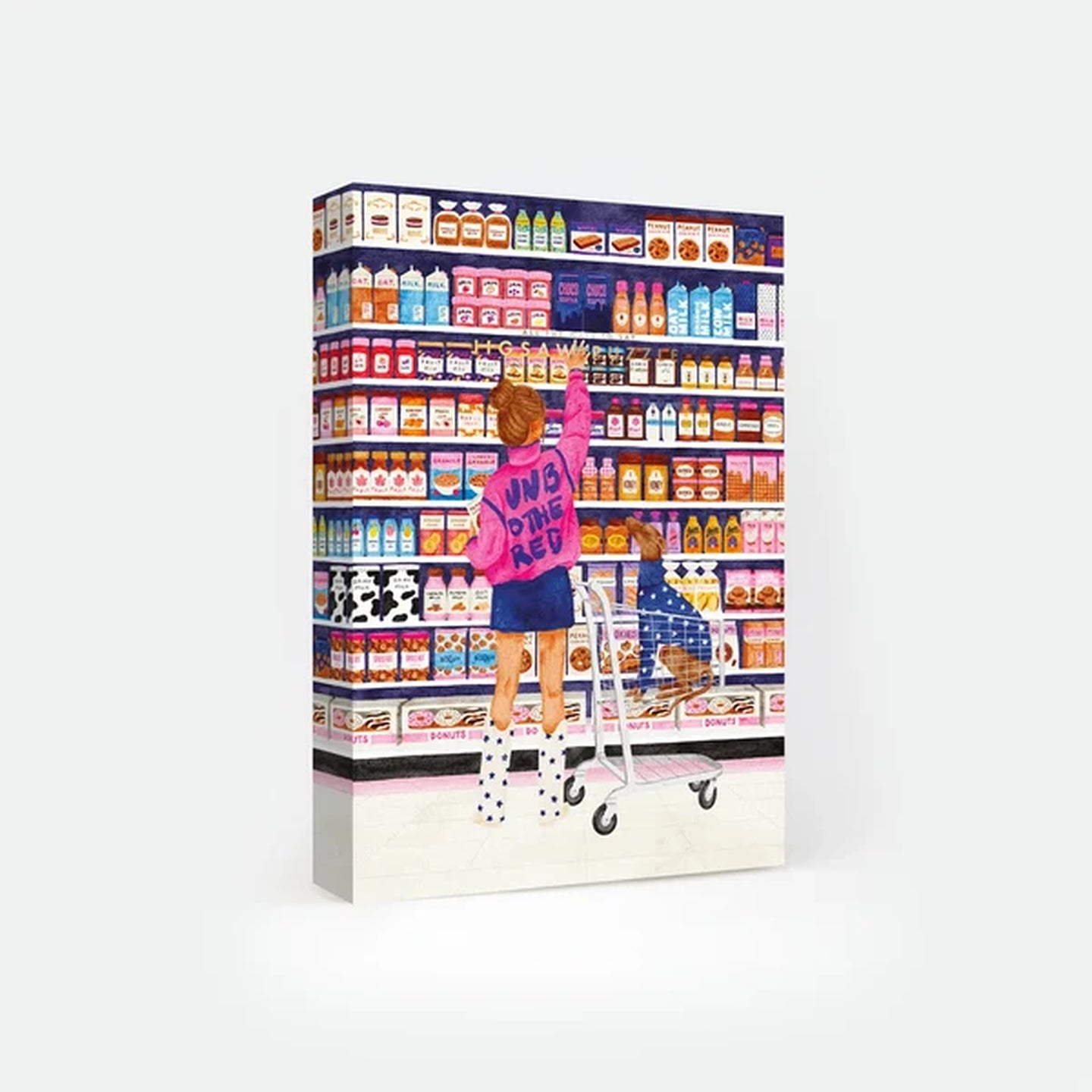 Puzzle Sugar Market avec une jeune fille et son chien en action