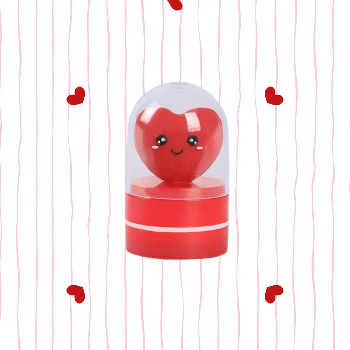 Tampon en forme de coeur avec un design délicat et élégant