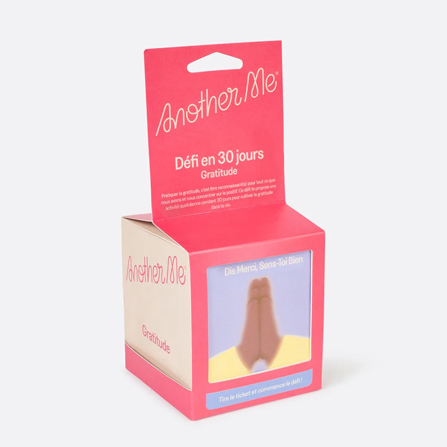 Couverture du défi de gratitude avec illustrations colorées.