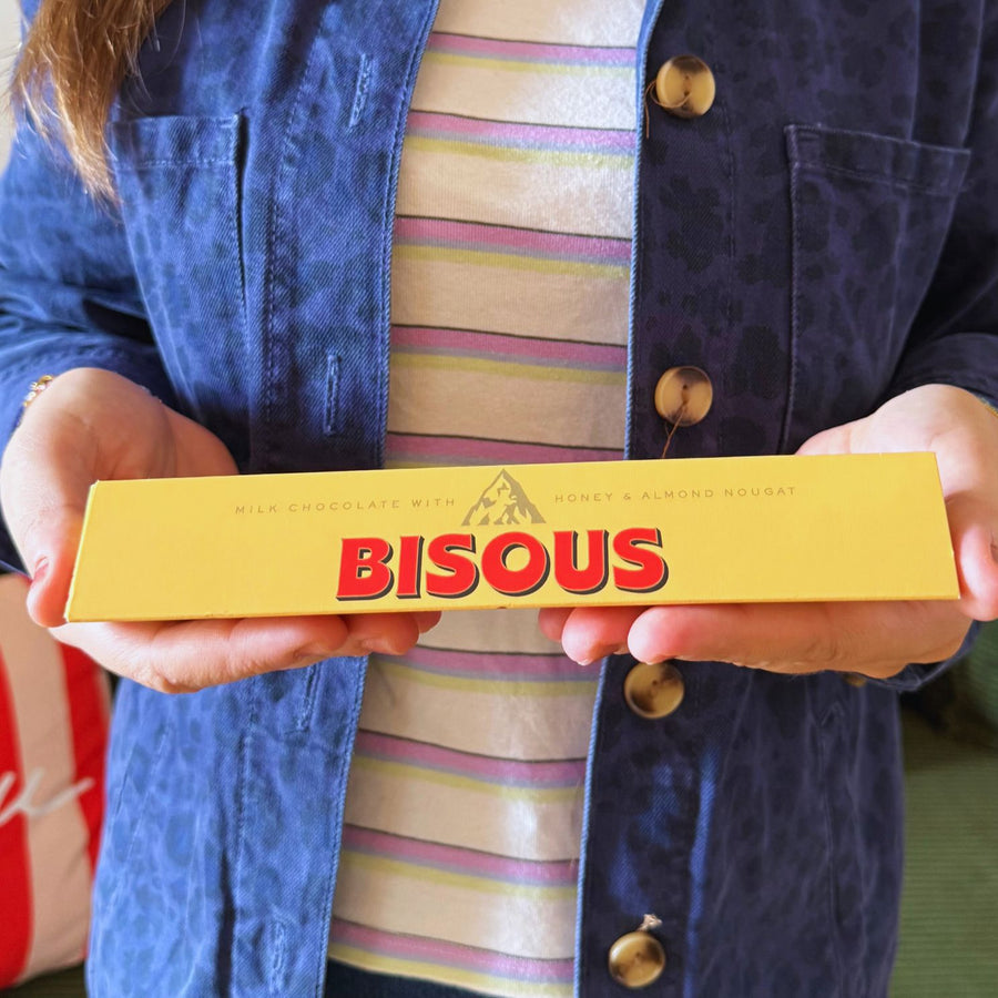 Toblerone Bisous avec emballage coloré et logo distinctif