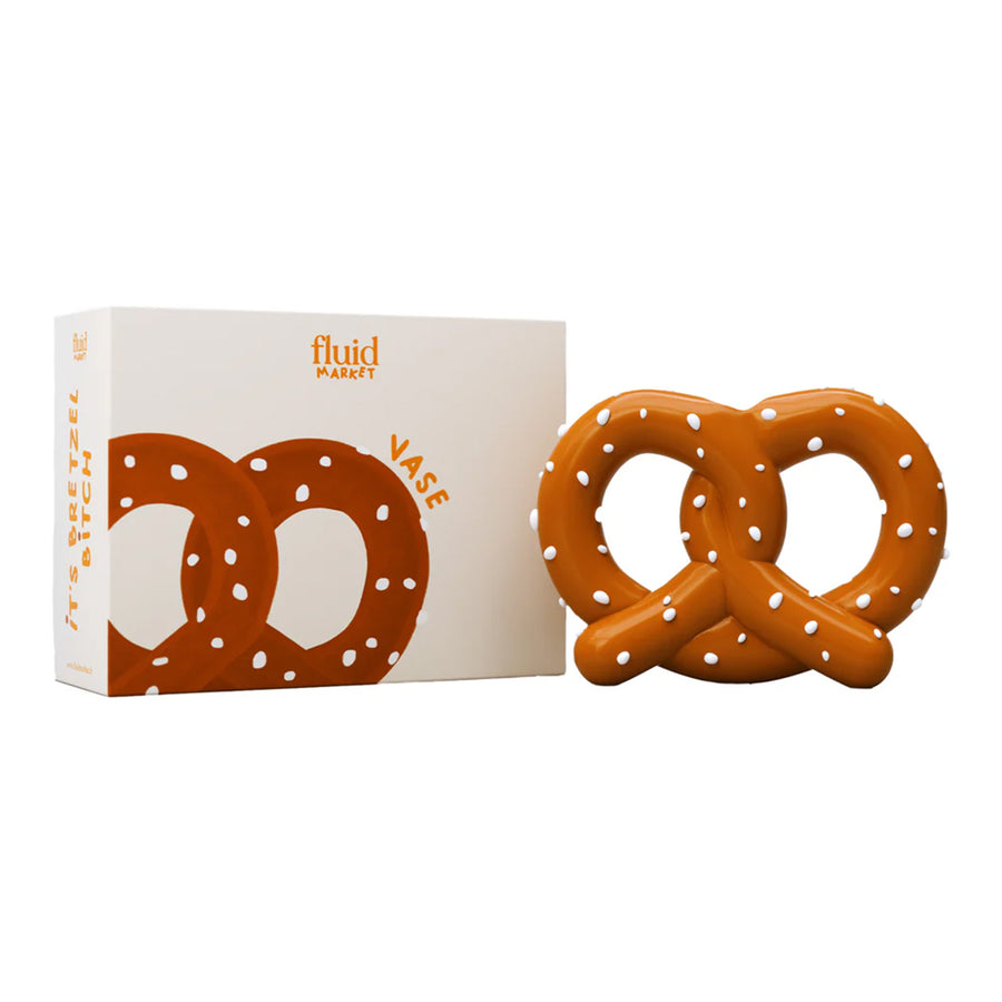 Vase en forme de bretzel avec texture réaliste et détails