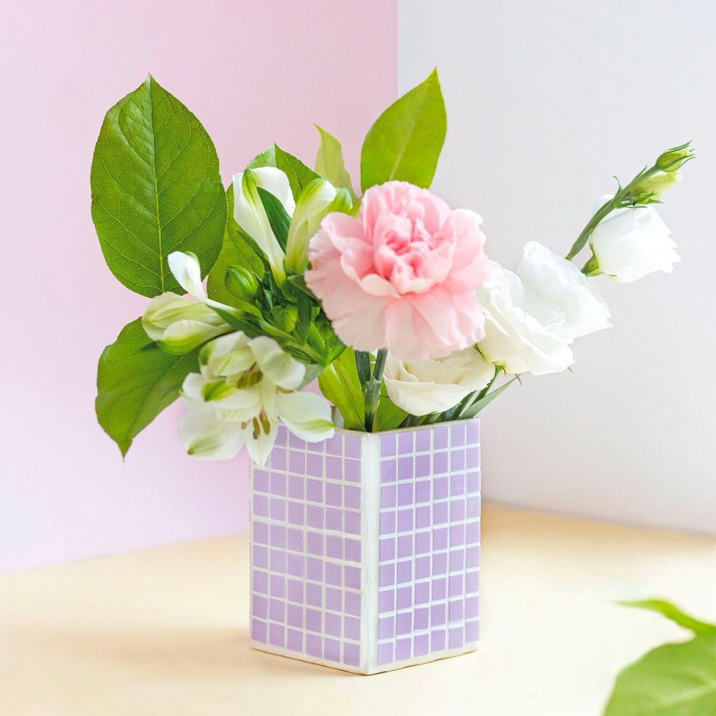 Kit DIY Home Déco - Mon vase en mosaïque