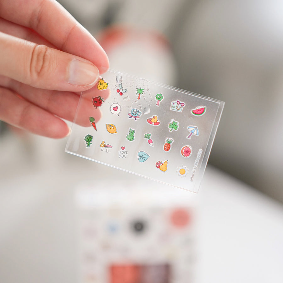 Coffret de vernis corail et paillettes pour enfants