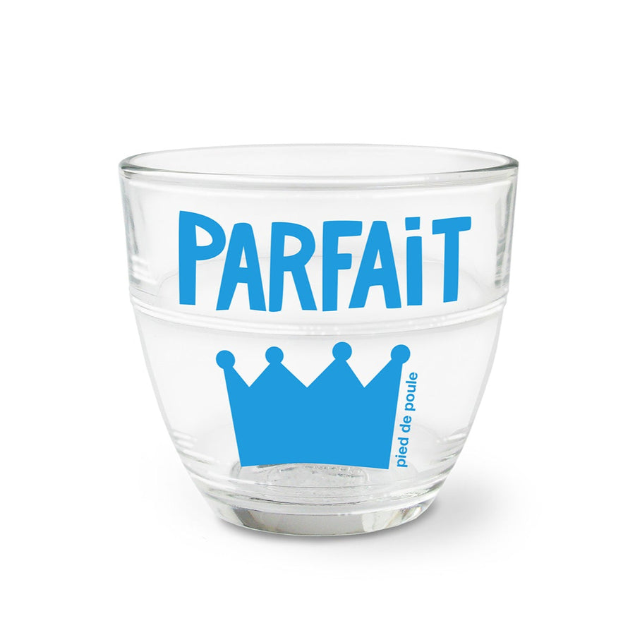 Verre Duralex Parfait avec inscription sur le verre