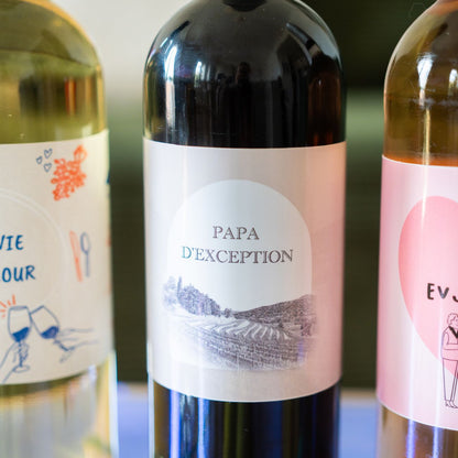 Bouteille de vin personnalisée