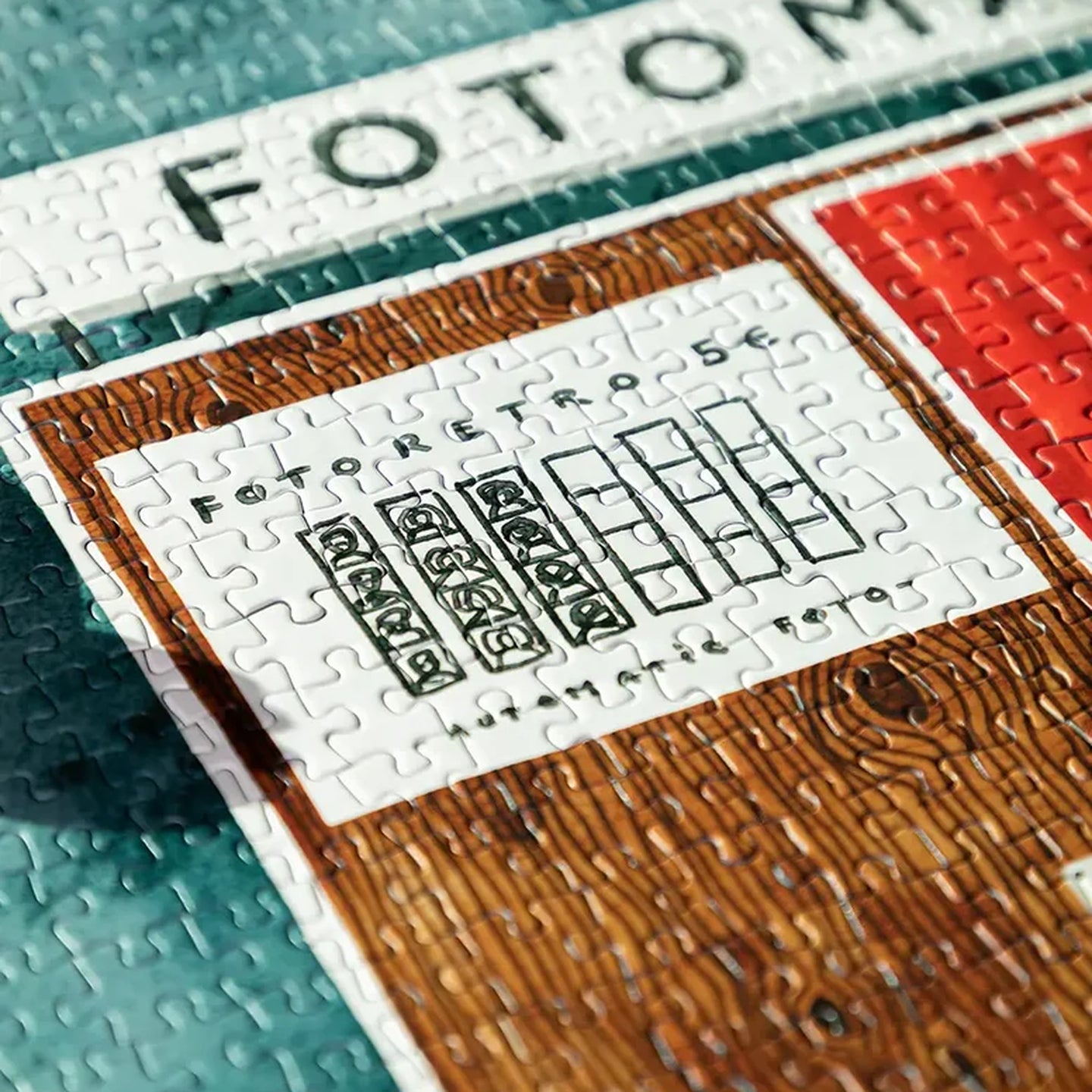 Puzzle Fotomatic avec collage de photos rétro en gros plan