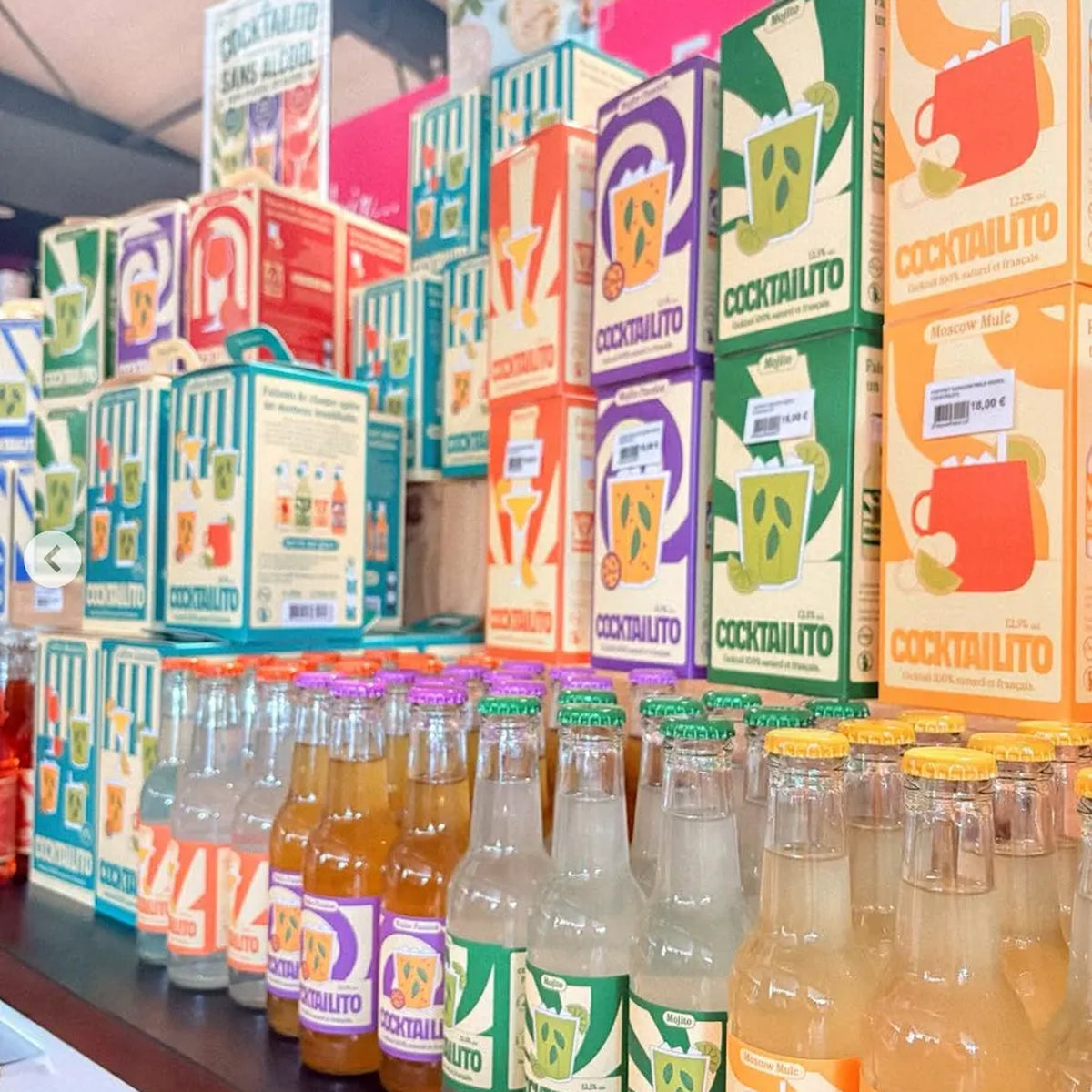 Virgin Mojito Passion servi dans un verre avec glaçons