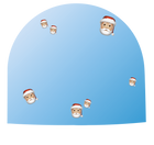 Visuel papa noël pour boule à neige personnalisée - Mieux Que Des Fleurs