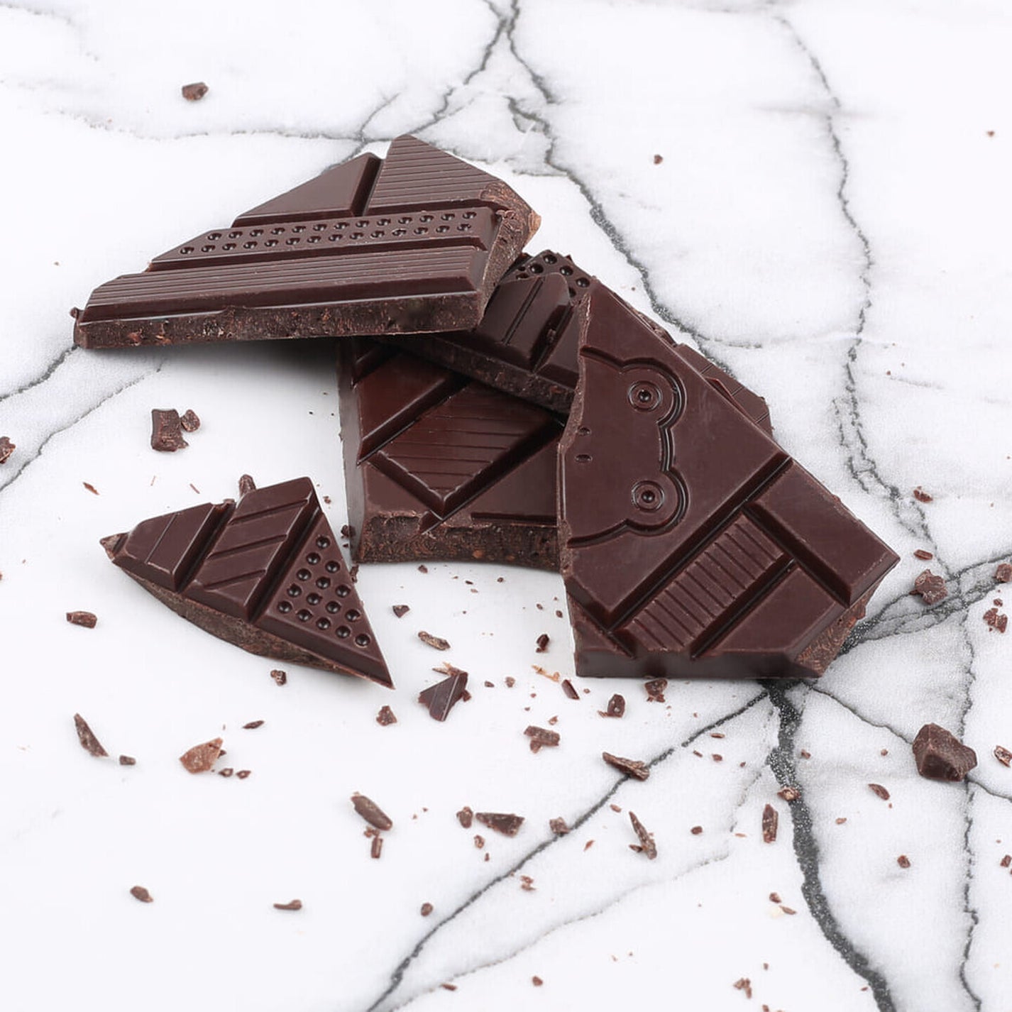 Tablette de chocolat avec message audacieux en gros plan
