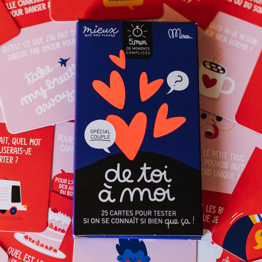 Jeu de toi à moi Spécial Couples - Jeu complice pour partager des moments avec son amour. Image du produit.