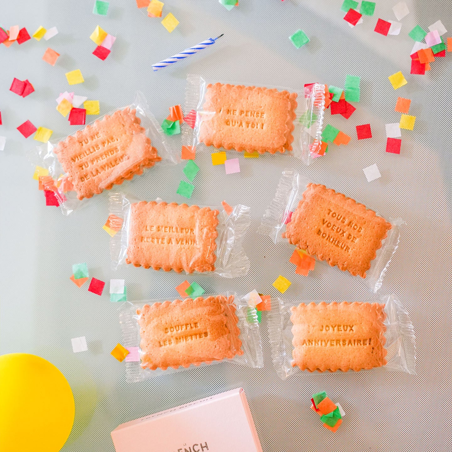 Le french biscuit des biscuits d'anniversaire