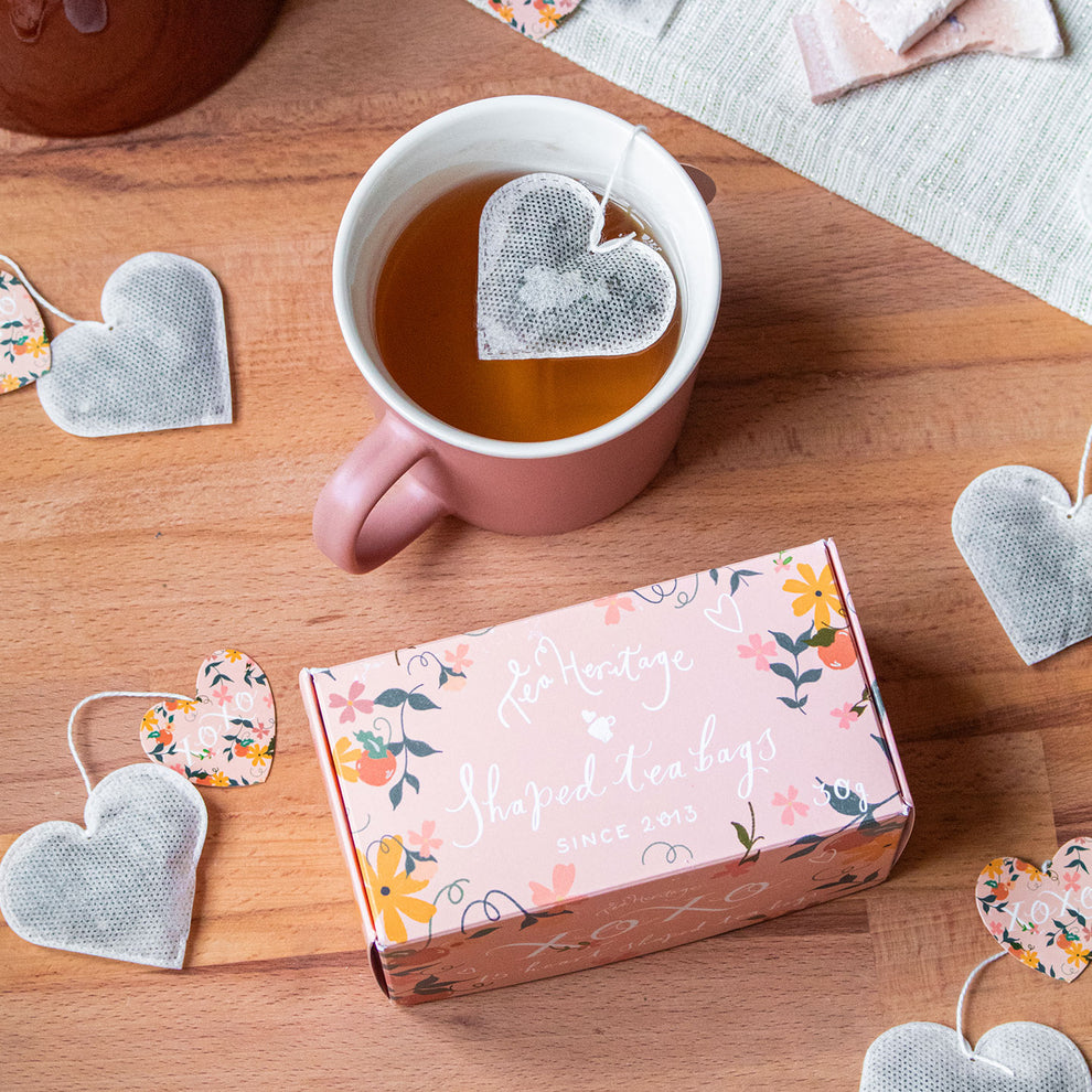 Sachets de thé en forme de cœur - Mieux Que Des Fleurs