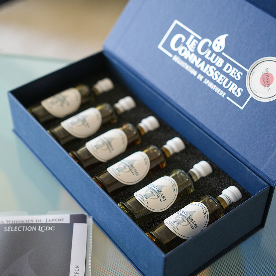 Coffret découverte des Whiskys Japonais, assortiment de bouteilles de whisky japonais de qualité supérieure.