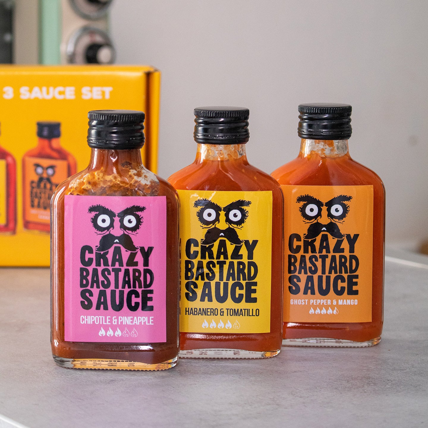 Pack de 3 sauces épicées