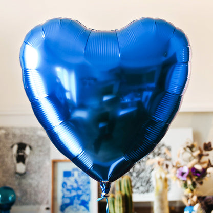 Ballon Coeur Bleu Saphir - Mieux Que Des Fleurs