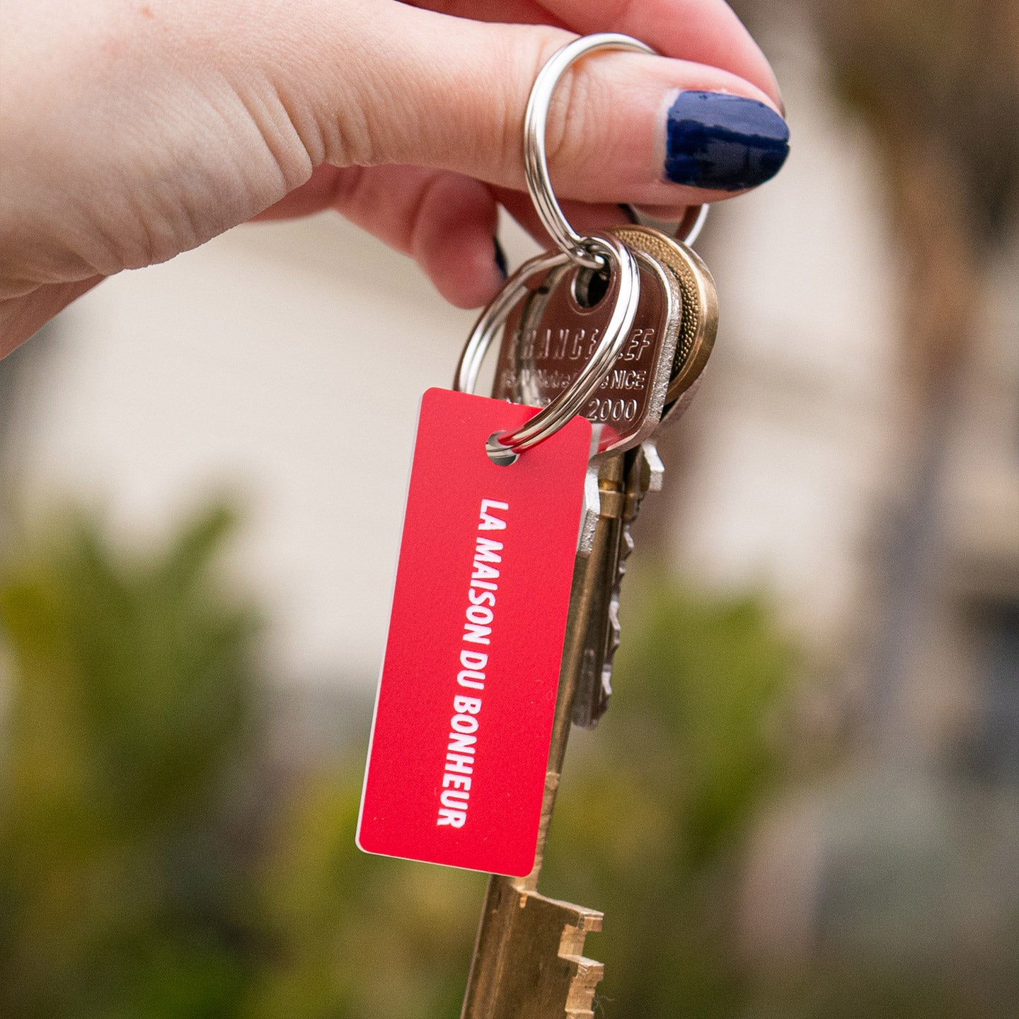 Porte clé la maison du bonheur