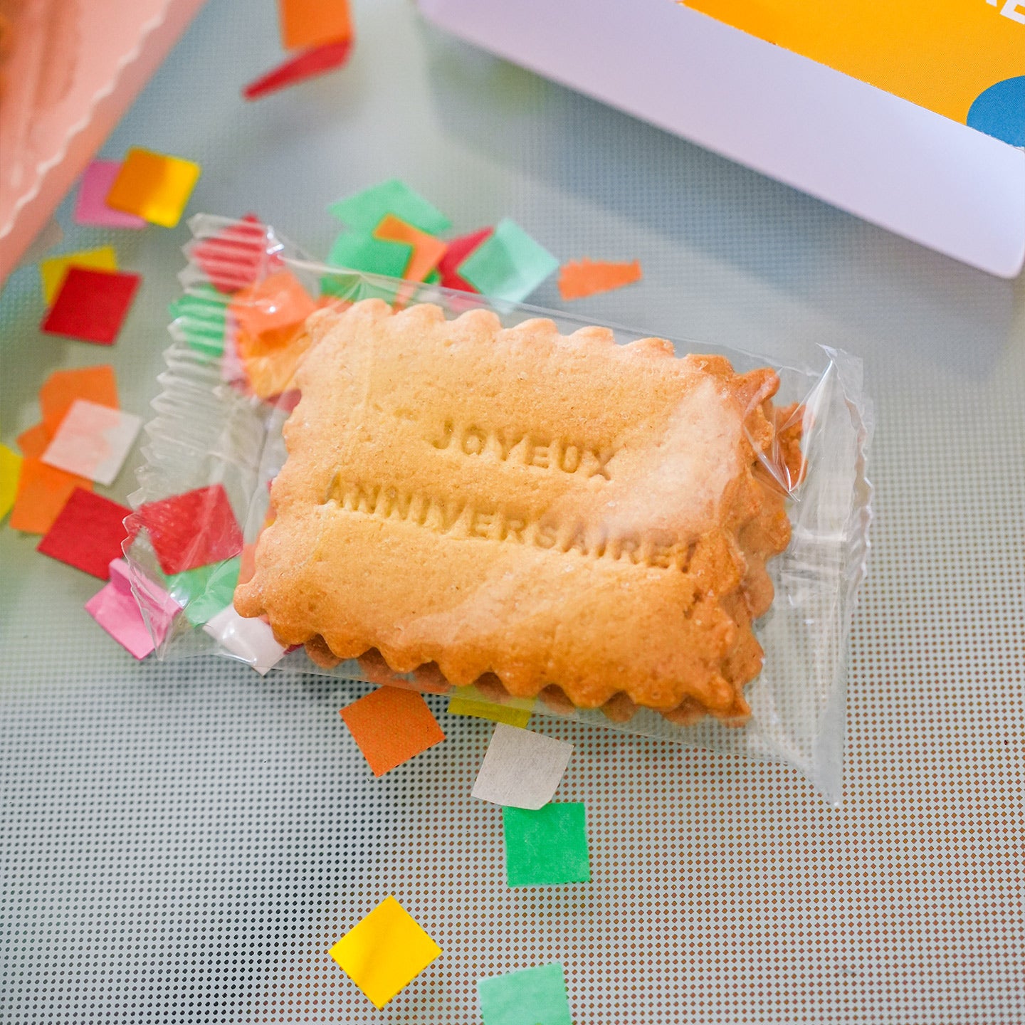 Le french biscuit des biscuits d'anniversaire