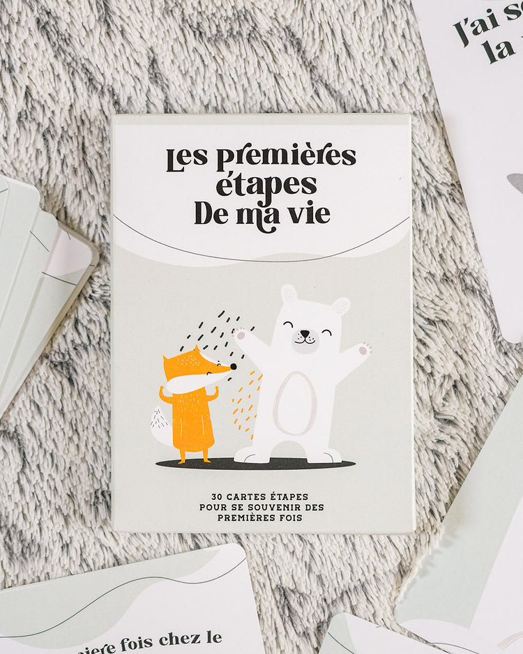 30 cartes étapes pour bébé avec designs mignons et colorés