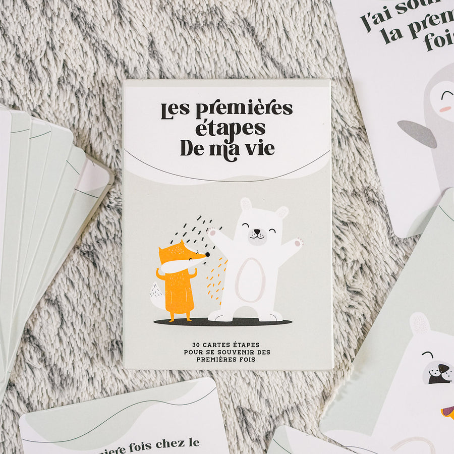 30 cartes étapes pour bébé avec designs mignons et colorés