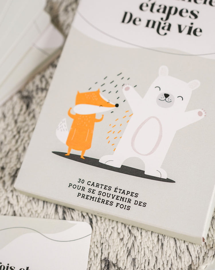 30 cartes étapes pour bébé avec designs mignons et colorés