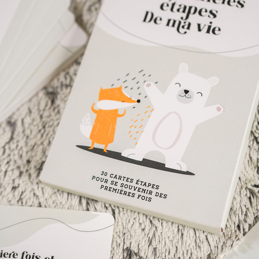 30 cartes étapes pour bébé avec designs mignons et colorés