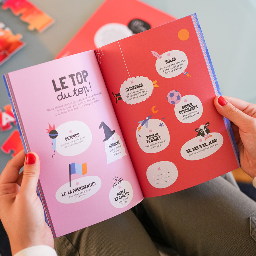 Couverture colorée du livre sur les parrains et marraines