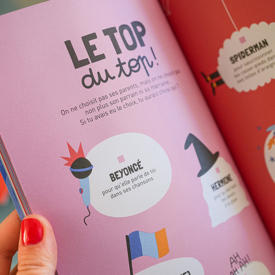 Couverture colorée du livre sur les parrains et marraines