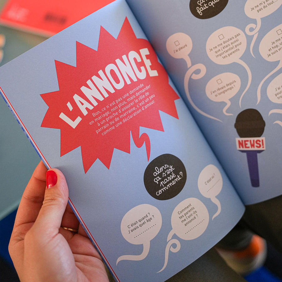 Couverture colorée du livre sur les parrains et marraines