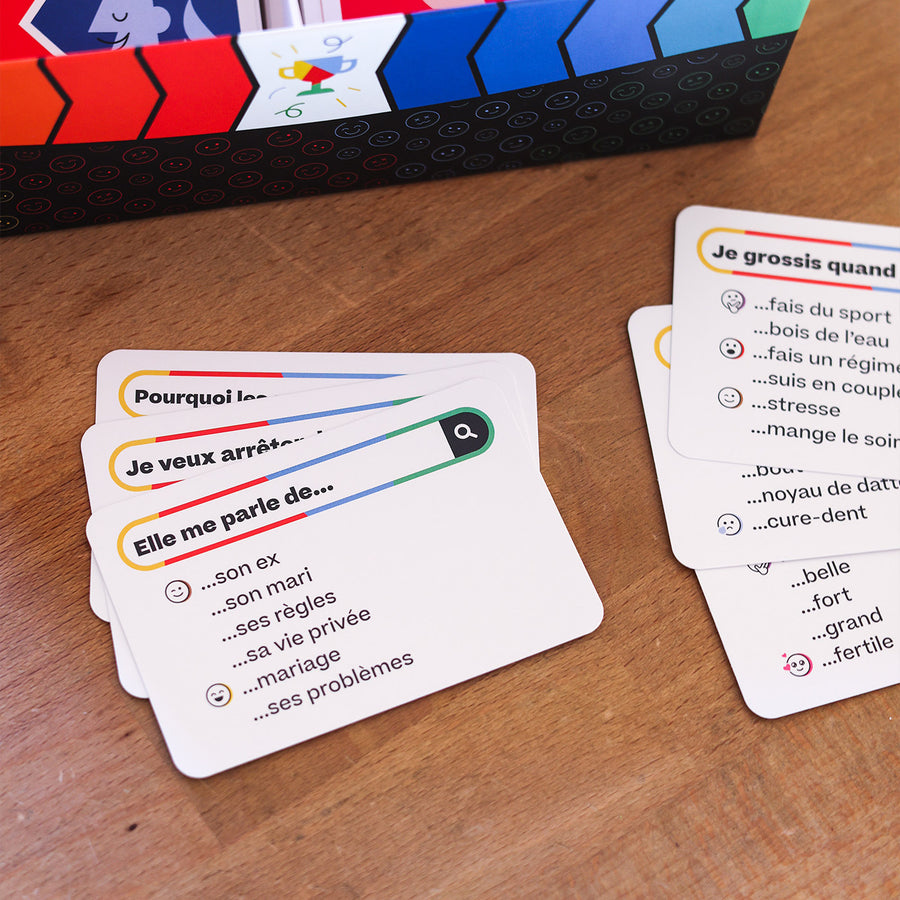 Jeu Mes amis sont... illustré par une bande dessinée colorée